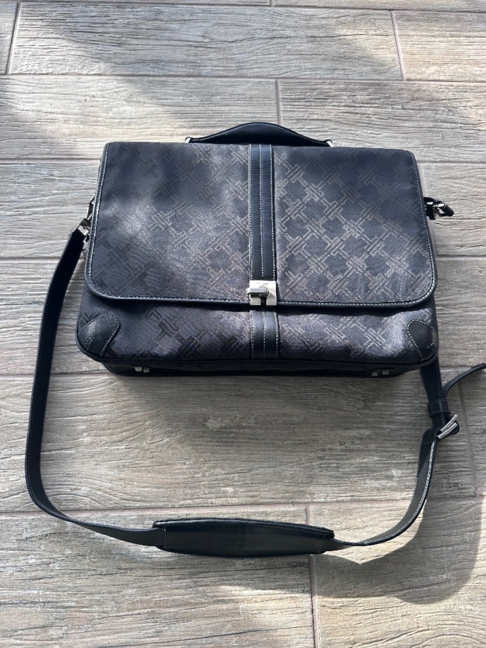 TUMI padded computer briefcase
